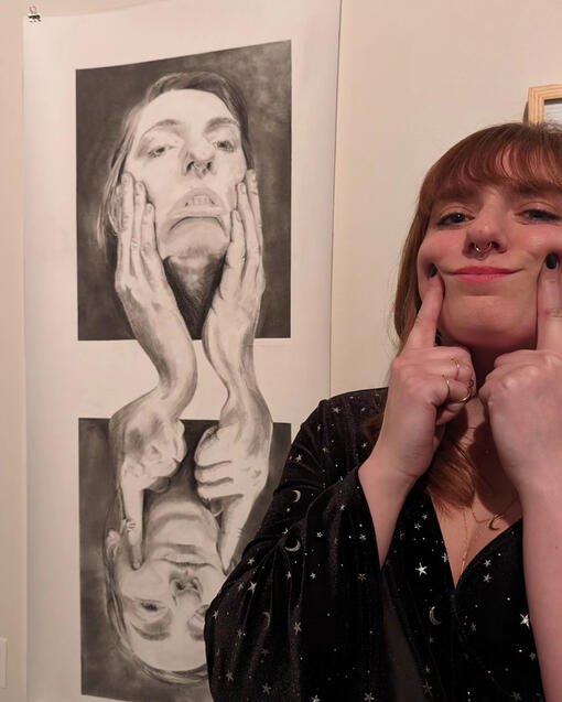 Masking, Graphite on Paper, 2024